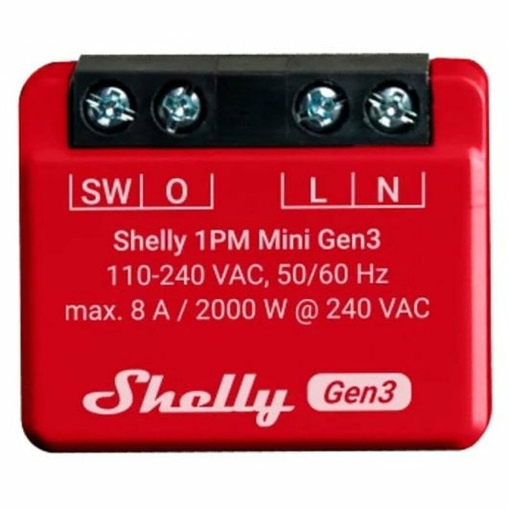 Shelly Mini 1PM Gen3 Relais-Modul