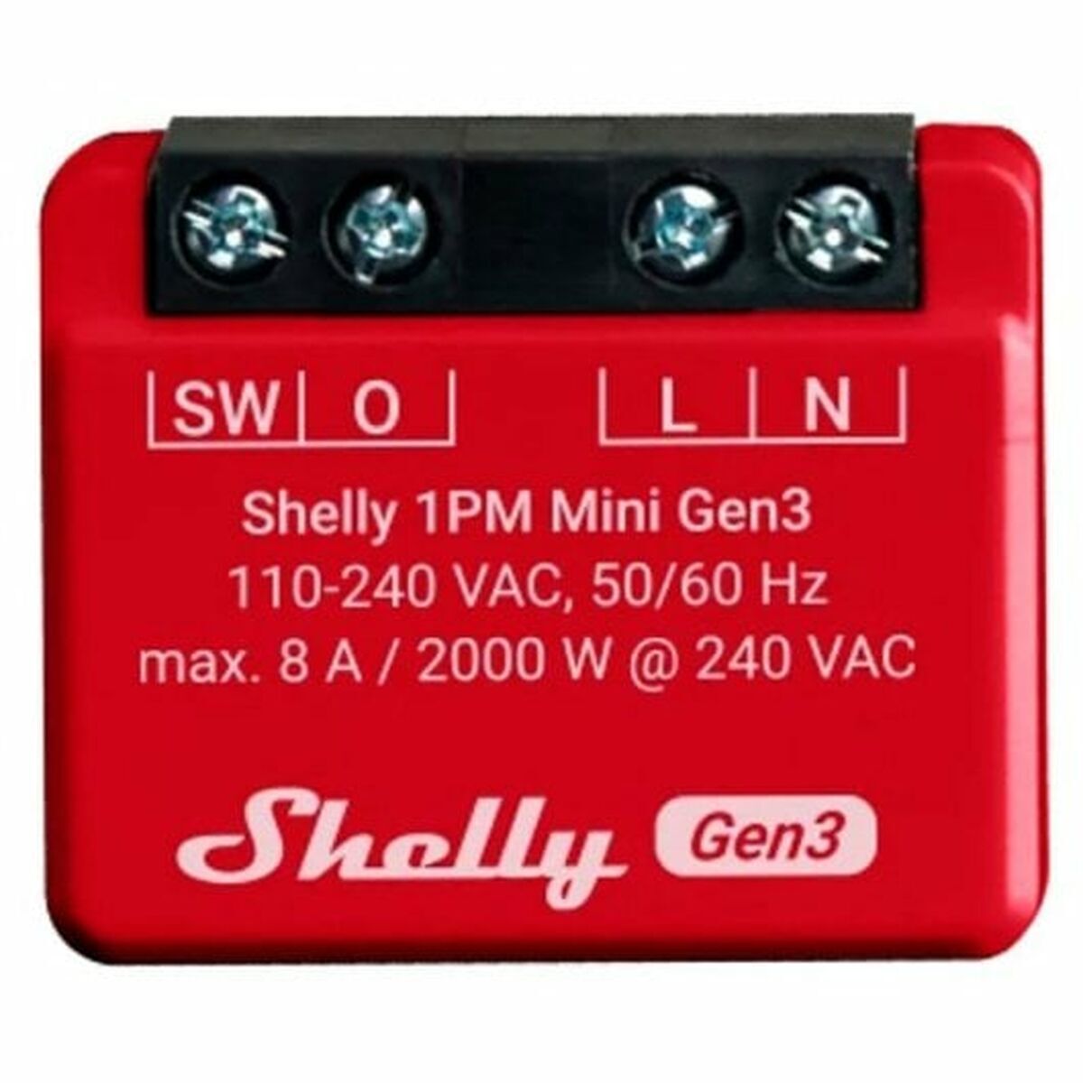 Shelly Mini 1PM Gen3 Relais-Modul