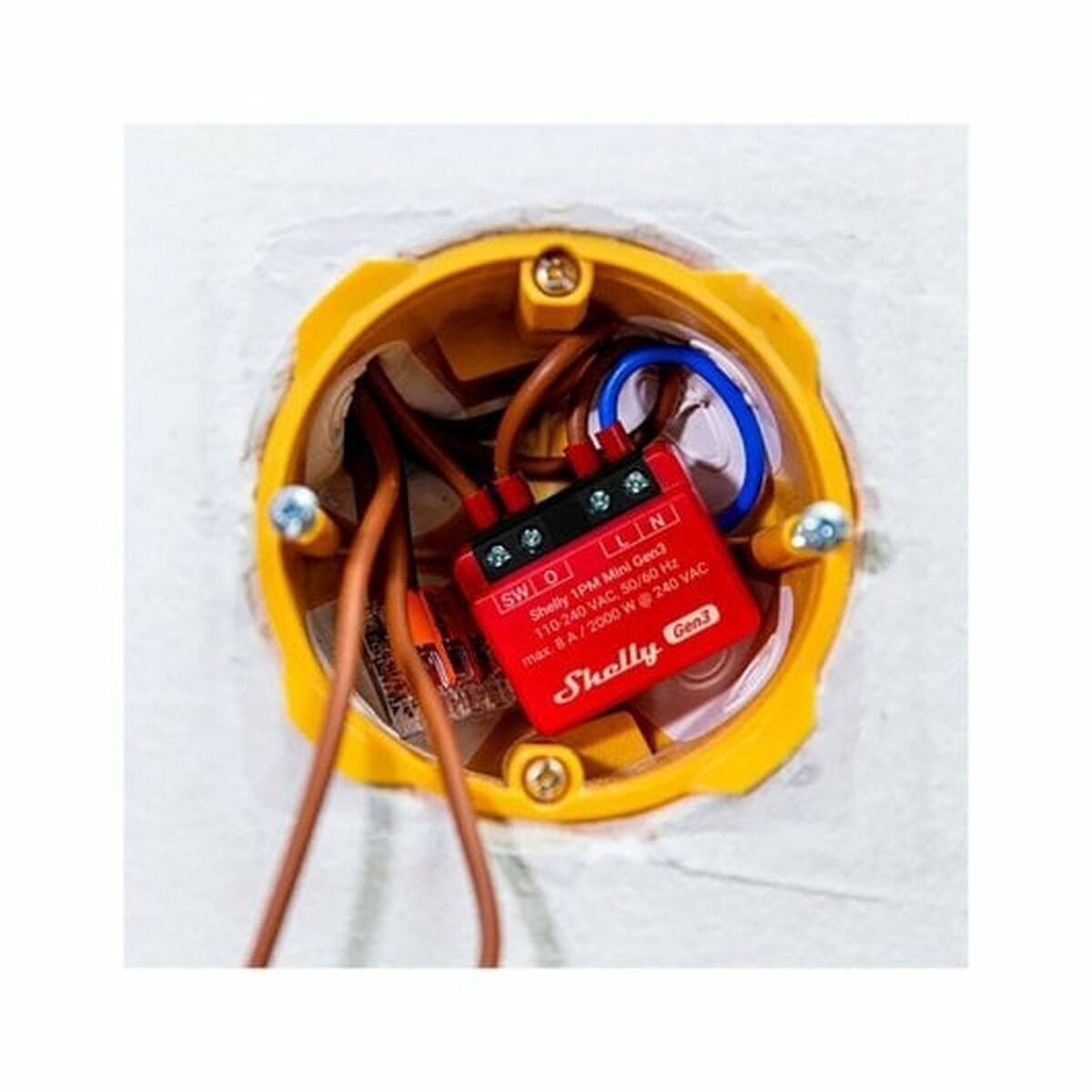 Shelly Mini 1PM Gen3 Groessenvergleich