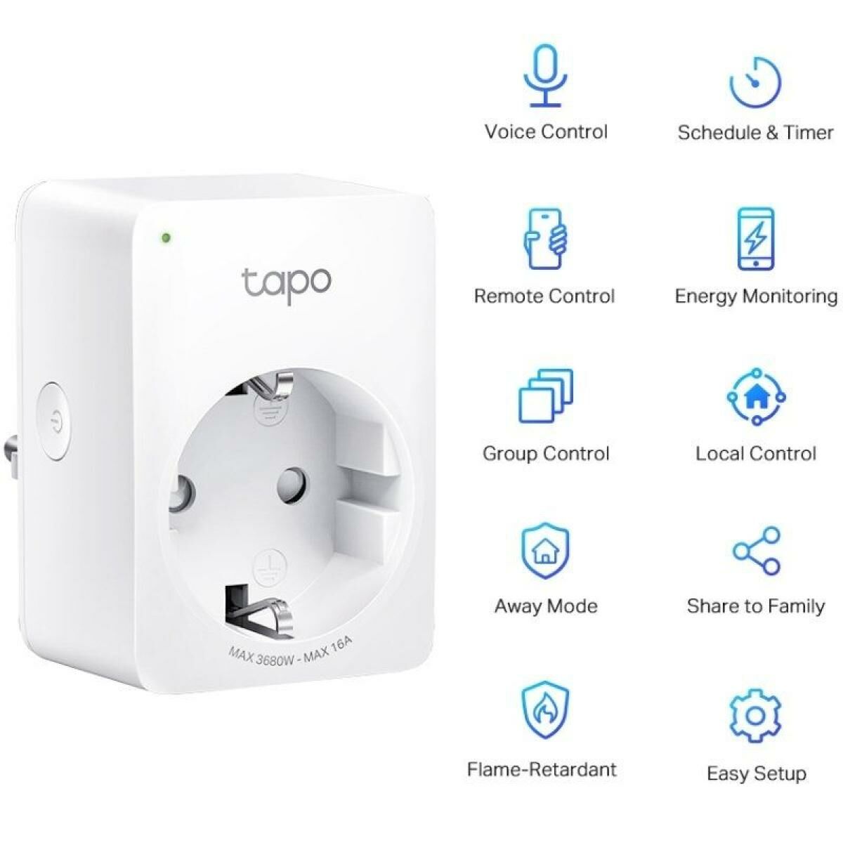 Smarte WLAN-Steckdose TP-Link Tapo – Ansicht 2